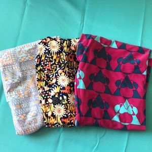 NWOT! Lula Roe Leggings OS Set#11